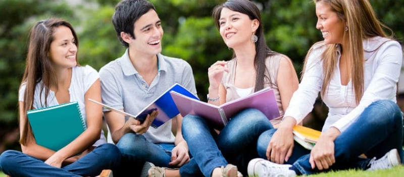 IELTS Students Studying